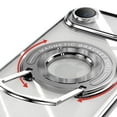 thumbnail image 5 of Compatible with iPhone Air Case with Rotating Magnetic Ring Stand, [Compatible with MagSafe] [Full Camera Lens Protector] Plating Clear Slim Phone Case for iPhone Air, Silver, 5 of 7
