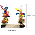 thumbnail image 2 of Large parrot swing, bird swing, parrot toy, hemp rope net for budgies, cockatiels, budgies, macaws, parrots, lovebirds, 2 of 5