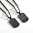 thumbnail image 5 of APSVO Black Dog Tag Cross Necklaces for Men Boys American Flag Pendant Chain Catholic Christian Religious Birthday Valentines Day Jewelry Gifts Teen Him Dad Boyfriend Male Son Adults Kids Age Ideas, 5 of 7