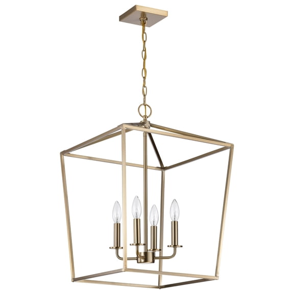 Nuvo Lighting Emma 4 Light Small Pendant Burnished Brass Finish - Burnished Brass
