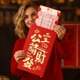 thumbnail image 2 of Grandes Enveloppes Angpao Rouges du Nouvel An Chinois pour l'Année du Cheval 2026, Décoration Cadeau Traditionnelle du Zodiaque, Grand Sachet d'Argent Festif, 2 of 8