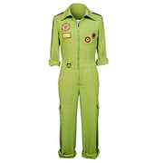 LYLAS Unisex Size Cosplay Costume Green Coverall Uniform (Male-Large)