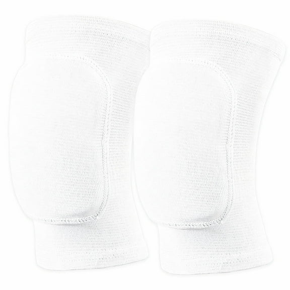 BESTSKY Elastic Elbow Pads,Soft Supportive Cushioning Protectors,Thickened Protection Arm Sleeve Pad for Volleyball Wrestling and Active Sports,Solid White,XXS