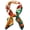 Animal- Green, variant on 100% Mulberry Silk Square Scarf 27''x27'' Neck Scarf Hair Scarf Headscarf Bandanas for Women