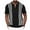 Black, variant on YANHOO Men’s Short Sleeve Knit Button Down T-Shirts Slim Fit Vintage Stripe Lapel Sweater Casual Business Dress Shirt