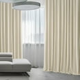 thumbnail image 7 of HPD Half Price Drapes Signature Extra Wide Diva Cream Velvet Blackout Curtains (1 Panel), 100W X 84L, 7 of 7