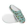 thumbnail image 3 of Daiia Dachshund Dog Puppy Print Women’s Fuzzy Slippers Memory Foam Lightweight House Shoes Cozy Loafer Flannel House Shoes-46/47, 3 of 7