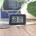 thumbnail image 4 of HUGFEGWE Black Mini Compact Digital Hygrometer,Mini Thermometer Hygrometer,Indoor Humidity Meter,Temperature and Monitor for Bed Room, Pet Reptile, Plant, Greenhouse Indoor Thermometers UA824-22693, 4 of 6