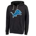 thumbnail image 2 of Men's Majestic Threads  Black Detroit Lions Raglan Tri-Blend Pullover Hoodie, 2 of 3