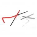 25Pcs Thread Repair Insert Kit M4 with Transparent Plastic Box for Processing Machinery