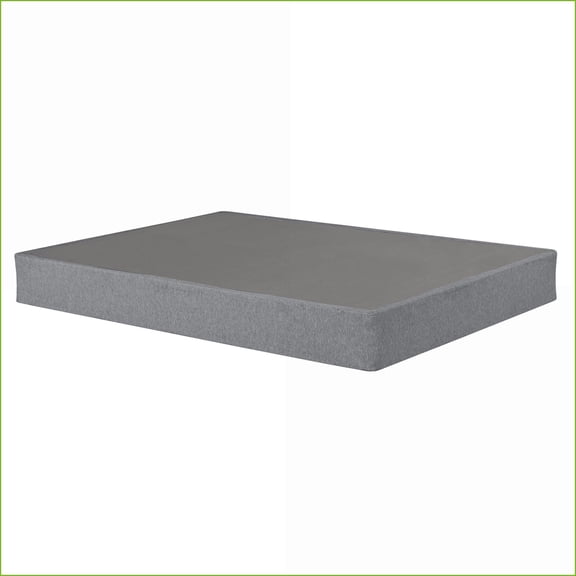 Box Spring Foundation, Foldable Modern Full Size Bedroom Base | Slate Gray | Steel