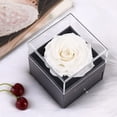 thumbnail image 6 of Mothers Day Gift Preserved Real Red Rose with Silver-Tone Heart Necklace I Love You Gift Set, Enchanted Real Rose Flower for Valentine's Day Anniversary Wedding Romantic Gifts for her (Red Rose), 6 of 16