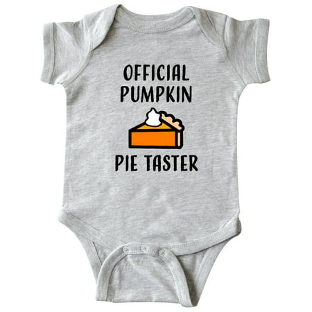 

Inktastic Thanksgiving Official Pumpkin Pie Taster Gift Baby Boy or Baby Girl Bodysuit