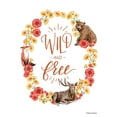 thumbnail image 2 of Nieman, Rachel 12x14 Black Ornate Wood Framed with Double Matting Museum Art Print Titled - Wild and Free Wreath, 2 of 4