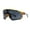 Yellow Black, variant on Mens Wrap Color Mirror Oversize Shield Sport Plastic Sunglasses Yellow Black