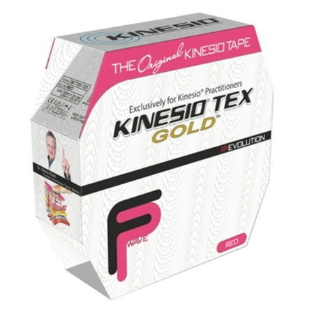 Kinesio Tape, Tex Gold, 2" x 34 yds, Red, Bulk Roll
