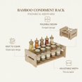 thumbnail image 5 of Foldable Adjustable Kitchen Counter Condiment Rack for Sauces and Spices, 5 of 7