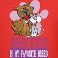 thumbnail image 3 of CafePress - Rescued Is My Favorite Breed T Shirt - Dark T-Shirt Kids XS-XL, 3 of 4