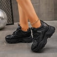 thumbnail image 6 of Women's Breathable Sneakers, Mesh Lightweight, Easy - Walk Casual Sport Strap Athletic Running Shoes with Platform Sole for Height Increase, 6 of 9