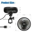 thumbnail image 6 of Roykaw Golf Cart Fan Portable USB Input for EZGO Club Car Yamaha, 3-Speed Settings, Low Noise, 2 Pcs, 6 of 9