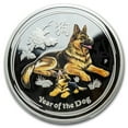 thumbnail image 1 of 2018 Australia 1 oz Silver Lunar Dog Proof (Colorized), 1 of 5
