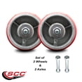 thumbnail image 2 of Go Mini Portable Storage Container Replacement Wheel Set with Zerk Axle Nuts-SCC, 2 of 2