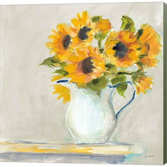 Great Art Now Lotties Sunflowers by Sue Schlabach, Canvas Wall Art, 12W x 12H