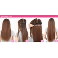 thumbnail image 4 of 3/4 Full Head Hair Extensions Clip Straight Curly w/ 5 Clips, Long, 4 of 5
