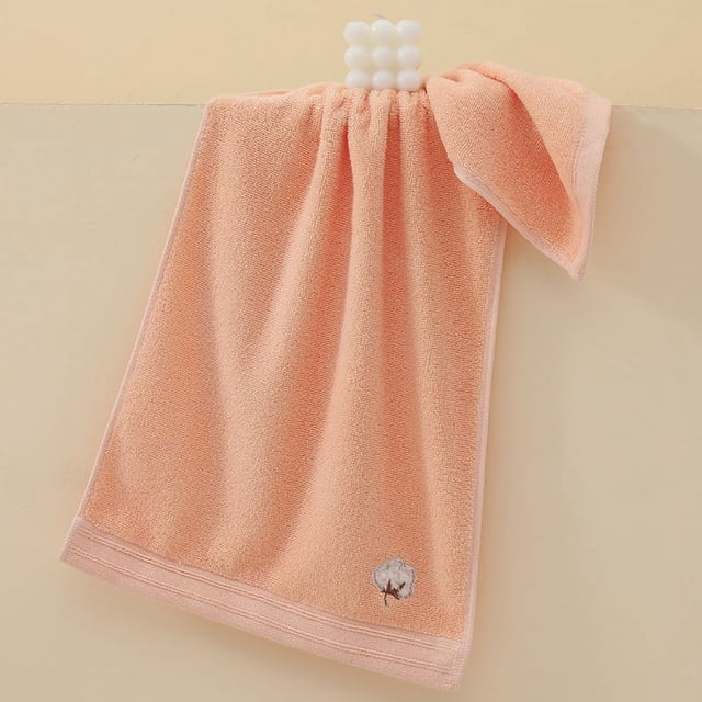 Zhuge 6 toallas de baño de algodón puro, suaves y muy absorbentes, ideales para ducha, piscina, spa y gimnasio. Uso diario: 34 x 75 cm (rosa).
