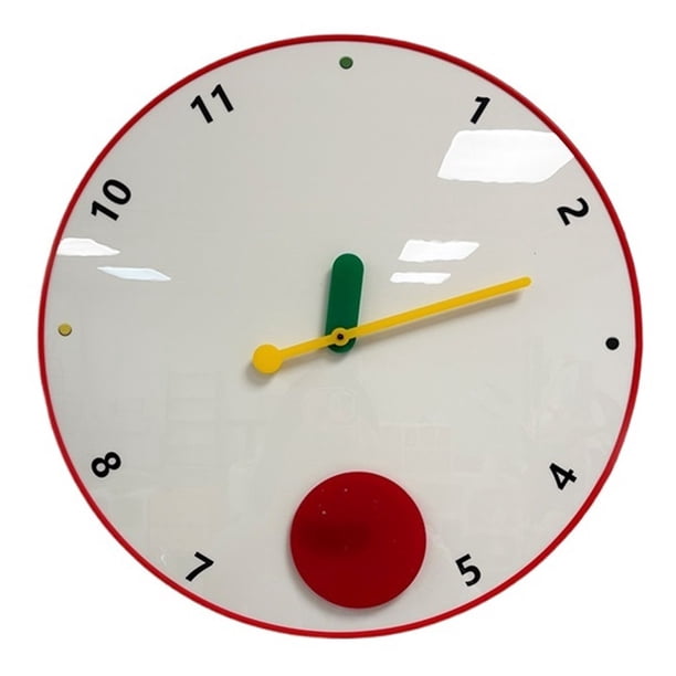 Reloj de pared silencioso sin perforaciones de 40 cm, reloj de decoración de pared adecuado for la entrada del dormitorio de la sala de estar