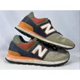 thumbnail image 3 of New Balance 574 Rugged Men Shoes Size 10 Lifestyle Olive Indigo Suede ML574DJA, 3 of 6