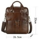 thumbnail image 2 of Bolso de mensajero de cuero para hombre, bolso bandolera para hombre, para el trabajo, negocios, moda, bolso de mano multifuncional de gran capacidad, 2 of 8