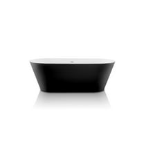 A&E Bath and Shower Aldine-59-BLK Freestanding Bathtub