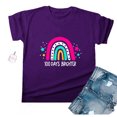 thumbnail image 1 of Fiudx Ofertas Flash Del Día Camiseta Escolar para Mujer, Camiseta de Profesora de 100 Días, Camiseta Feliz de 100 Días, Impresión de Letras, Enseñanza, Manga Corta, 1 of 4