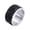Silver Plated Black, variant on Women Cubic Zirconia Rings 12mm Width Wedding Band Ring Silver Plated Black Size 11