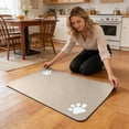 thumbnail image 4 of SIfdSeng Feeding Mat Guard Easy Clean Cat Food Bowl Placemat Tray, 4 of 6