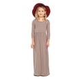 thumbnail image 3 of Honey Vanilla Girls' Fit and Flare Maxi Dress Mocha Medium 7-8 Years, 3 of 4