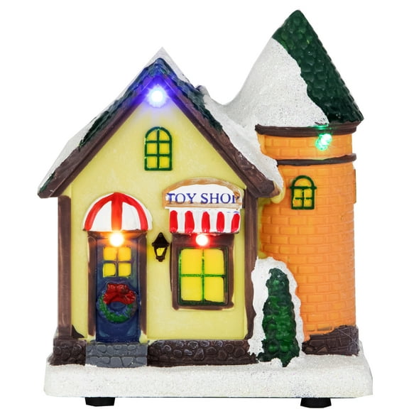 Northlight LED Lighted Snowy Toy Shop Christmas Village Display Piece - 5"