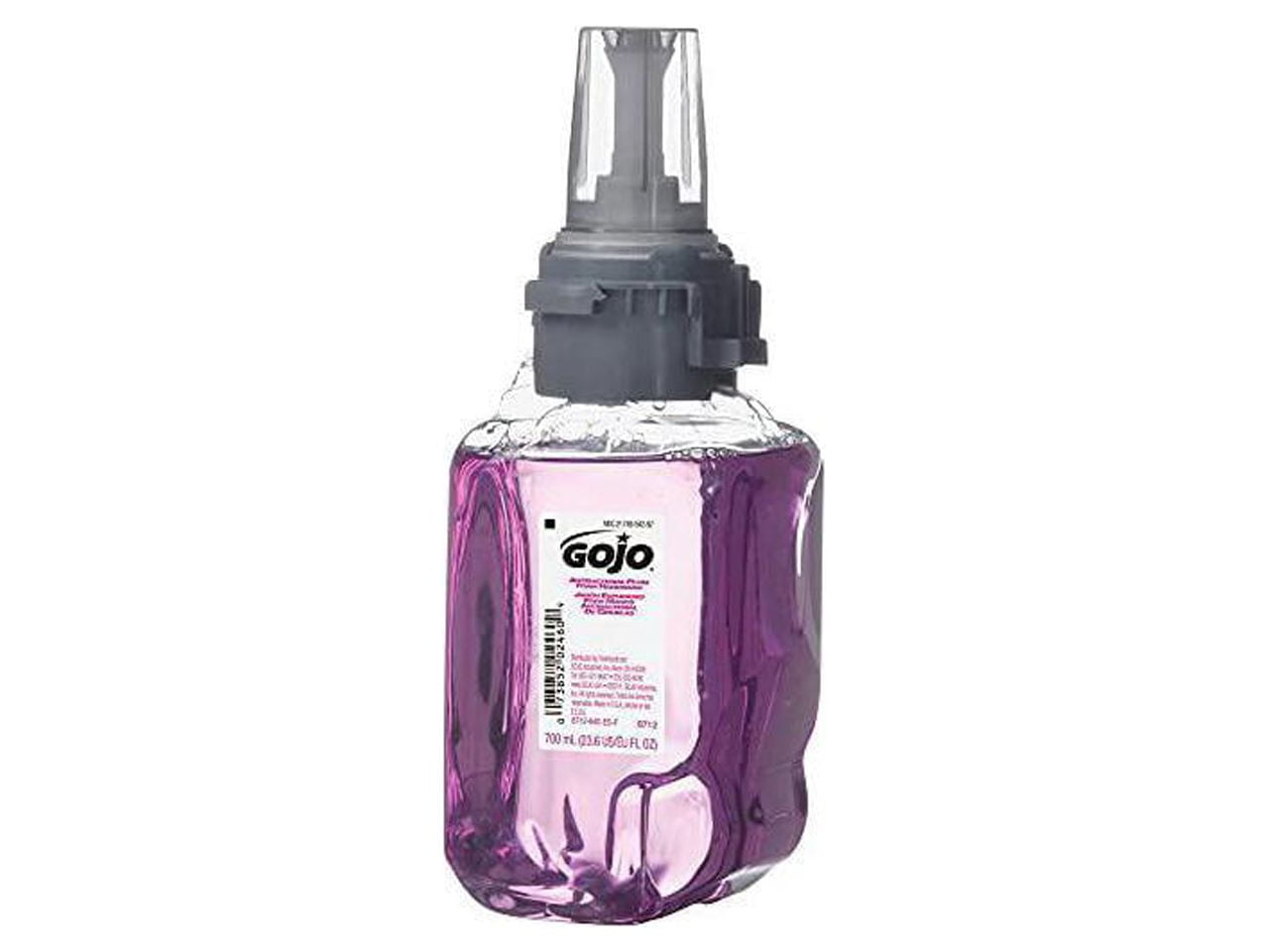 GOJO® Antibacterial Foam Hand Wash Refill for ADX-7 Dispensers, Plum Scent, 700 mL, 4/Carton