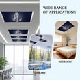 thumbnail image 6 of 2 Pack Nautical Anchor Fluorescent Light Covers for Ceiling Lights Knot Coastal Dark Blue Magnetic Ceiling Light Covers Overhead Light Filters for Office Classroom Home, 6 of 9