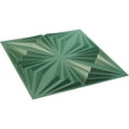 thumbnail image 6 of 19 5/8"W x 19 5/8"H Asher EnduraWall Decorative 3D Wall Panel, Universal Pearl Metallic Sea Mist (Covers 2.67 Sq. Ft.), 6 of 6