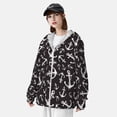 thumbnail image 4 of Pofeuu Anchors Print Sun Protection Outdoor Lightweight Full Zip UV Cooling Hoodie Long Sleeve Summer Clothing for Outdoor Hiking-Large, 4 of 5
