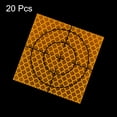 thumbnail image 3 of Unique Bargains 20 Packs Survey Reflector Sheets 60mm Self-adhesive Reflective Tape Survey Target Mark for Total Stations, Orange, 3 of 6