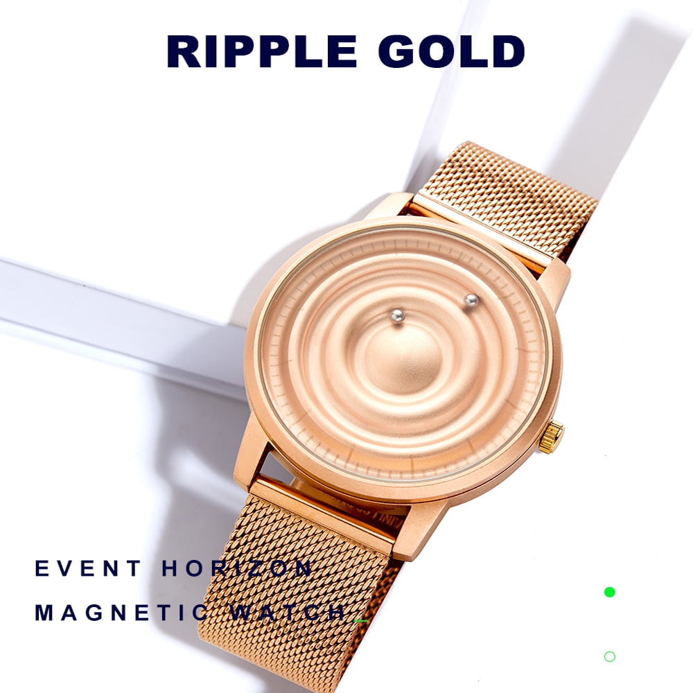 Dropshipping EUTOUR Black Metal Magnetic Watch Men Sports Quartz Men's  Fashion Watch Waterproof Mens Wristwatch Male Clock 2021