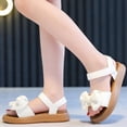 thumbnail image 6 of hengsof Girls Bow Sandals Soft Sole Non Slip Outdoor Comfort Casual Summer Beach Shoes Cute Toddler Princess Flat Footwear, 6 of 8