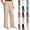 Beige, variant on PBFRDSJ Modal Wide Leg Pants for Women Elastic High Waisted Palazzo Pants Boho Lightweight Trousers with Pockets Sizes XS-2XL