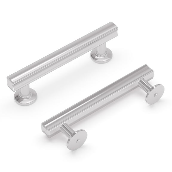 Hickory Hardware H077881CH 3.75 in. Center to Center Woodward Collection Pull, Chrome Finish