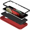 thumbnail image 5 of Supershield Defender Case for Samsung Galaxy S22 Ultra 5G, Galaxy S22 Ultra 5G Phone Case Heavy Duty Shockproof Dustproof 3 in 1 Rugged Protective Bumper Cover - Red, 5 of 5