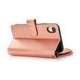 thumbnail image 3 of Allytech iPhone XR Wallet Case 6.1", 9 Cards Holder Zipper Wallet Case for Women Men Shockproof Hand Strap Full Protective Flip Stand Case Cover for  Apple iPhone XR - Rosegold, 3 of 9