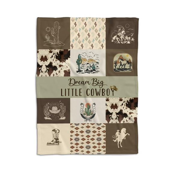 Manta para Bebé Locobird 76x102 cm en Suave Estilo Western para Cuarto Infantil
